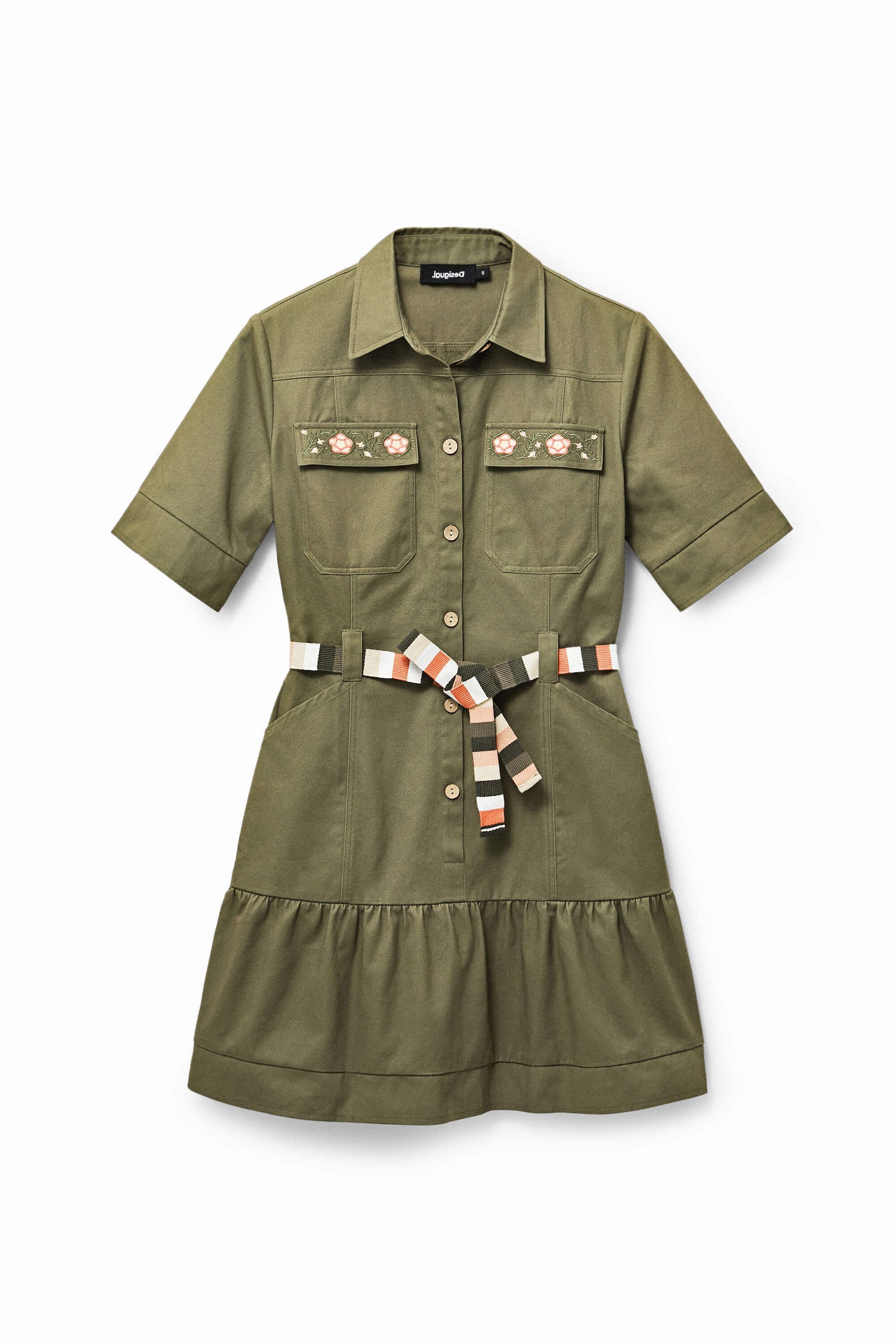 Desigual Vestido Camisero Caqui para Hombre