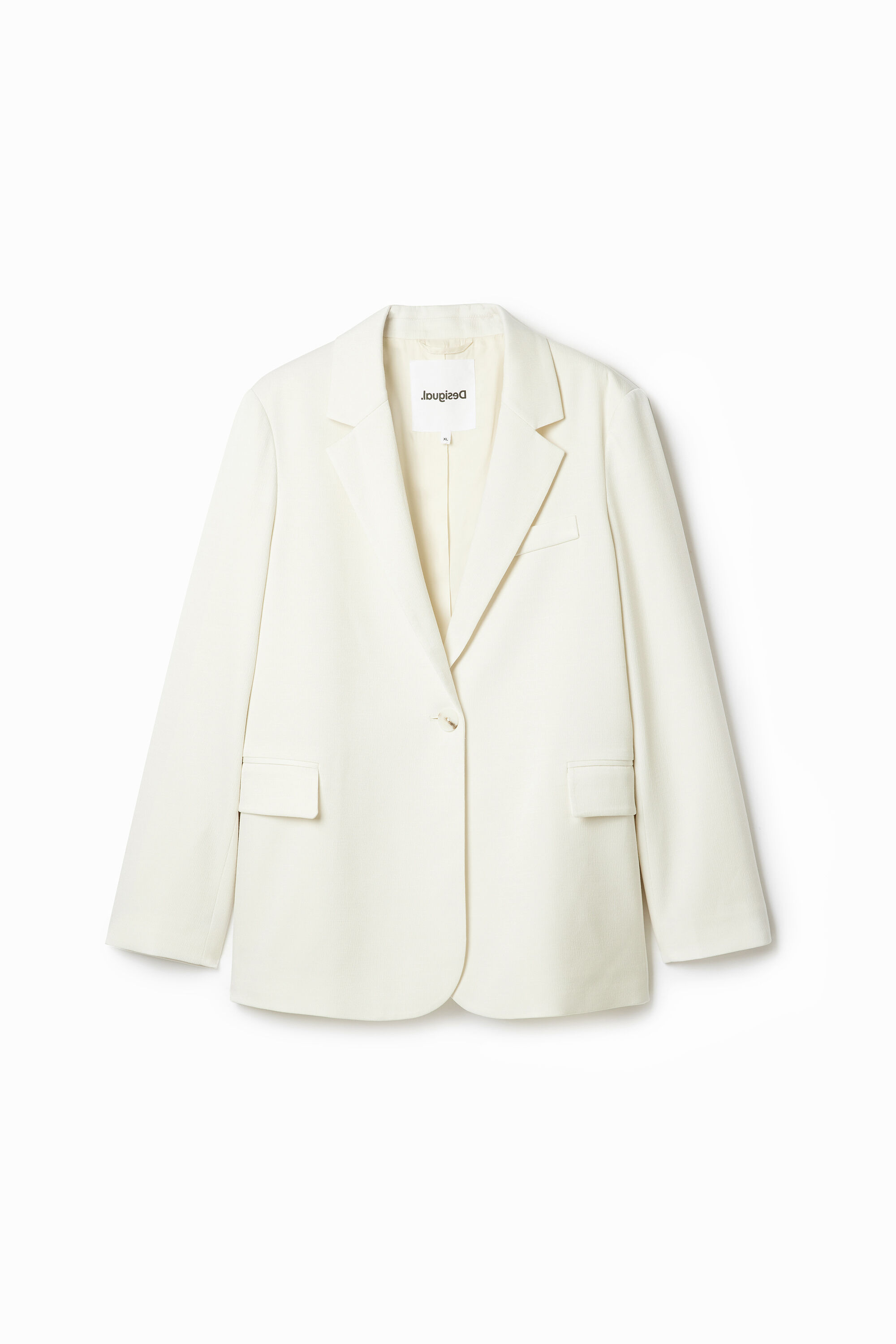 Blazer Liso Textura Hombre Desigual