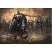 Papel Pintado Jinete Negro 350x245 Cm