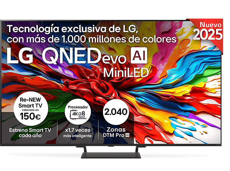 Televisor LG QNED MiniLED 85" UHD 4K Procesador α8 AI