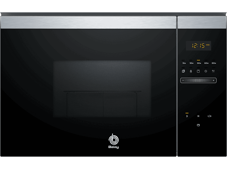 Microondas Balay 3CG4172X2, 1270 W, 20 L, 5 potencias, integrable