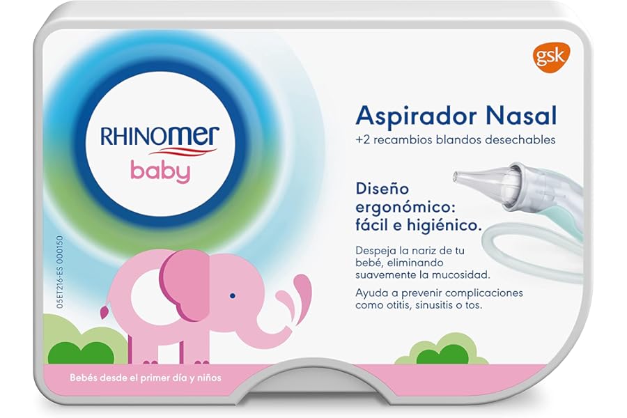 Rhinomer Baby Aspirador Nasal Para Bebé Con 2 Recambios Rhinomer Baby Aspirador Nasal Para Bebé Con 2 Recambios
