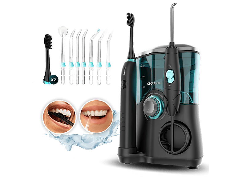 Irrigador Dental Cecotec ToothCare Jet Clean 600ml con Cepillo Eléctrico