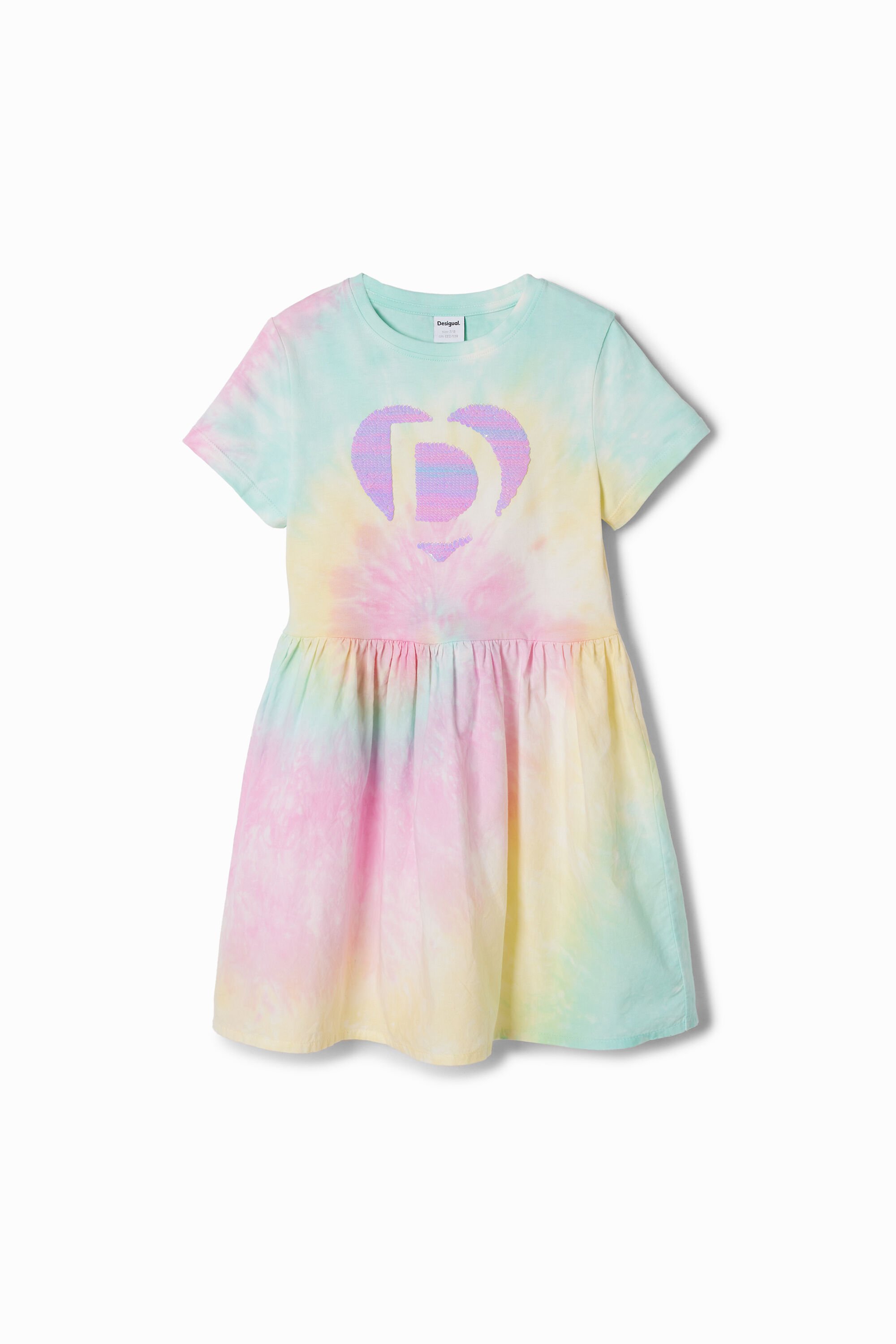 Vestido combinado tie-dye fehombre Desigual