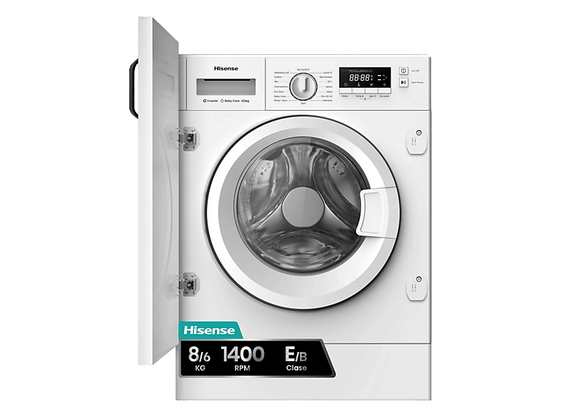 Lavadora Secadora Integrable Hisense WD3M841BWIES 8 kg / 6 kg