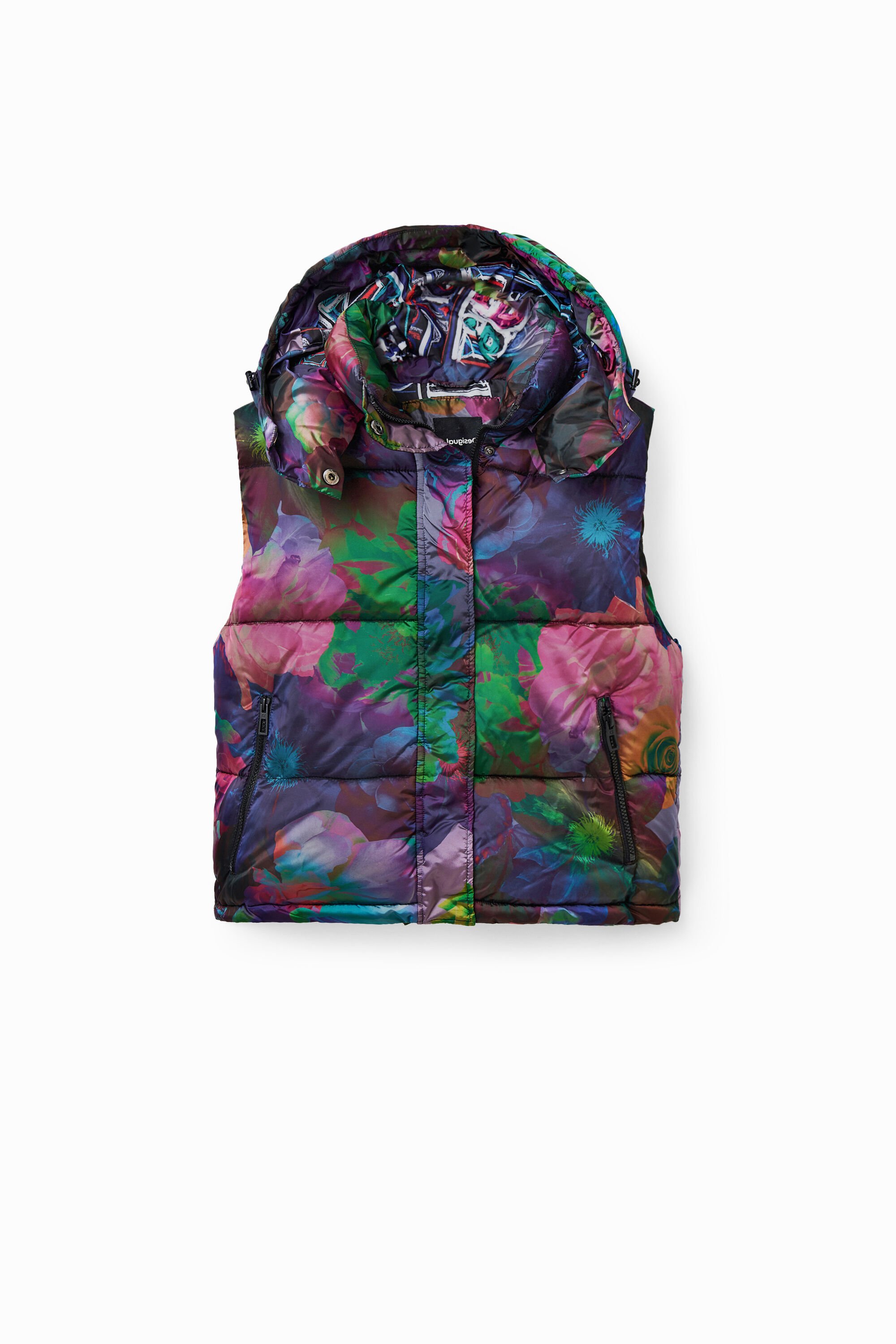 Chaleco Desigual floral acolchado para mujer