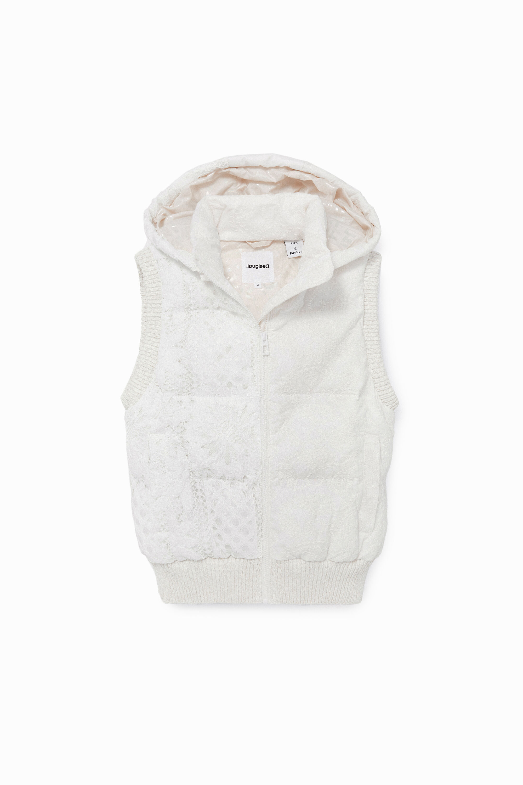 Chaleco "Padded" Desigual de Encaje
