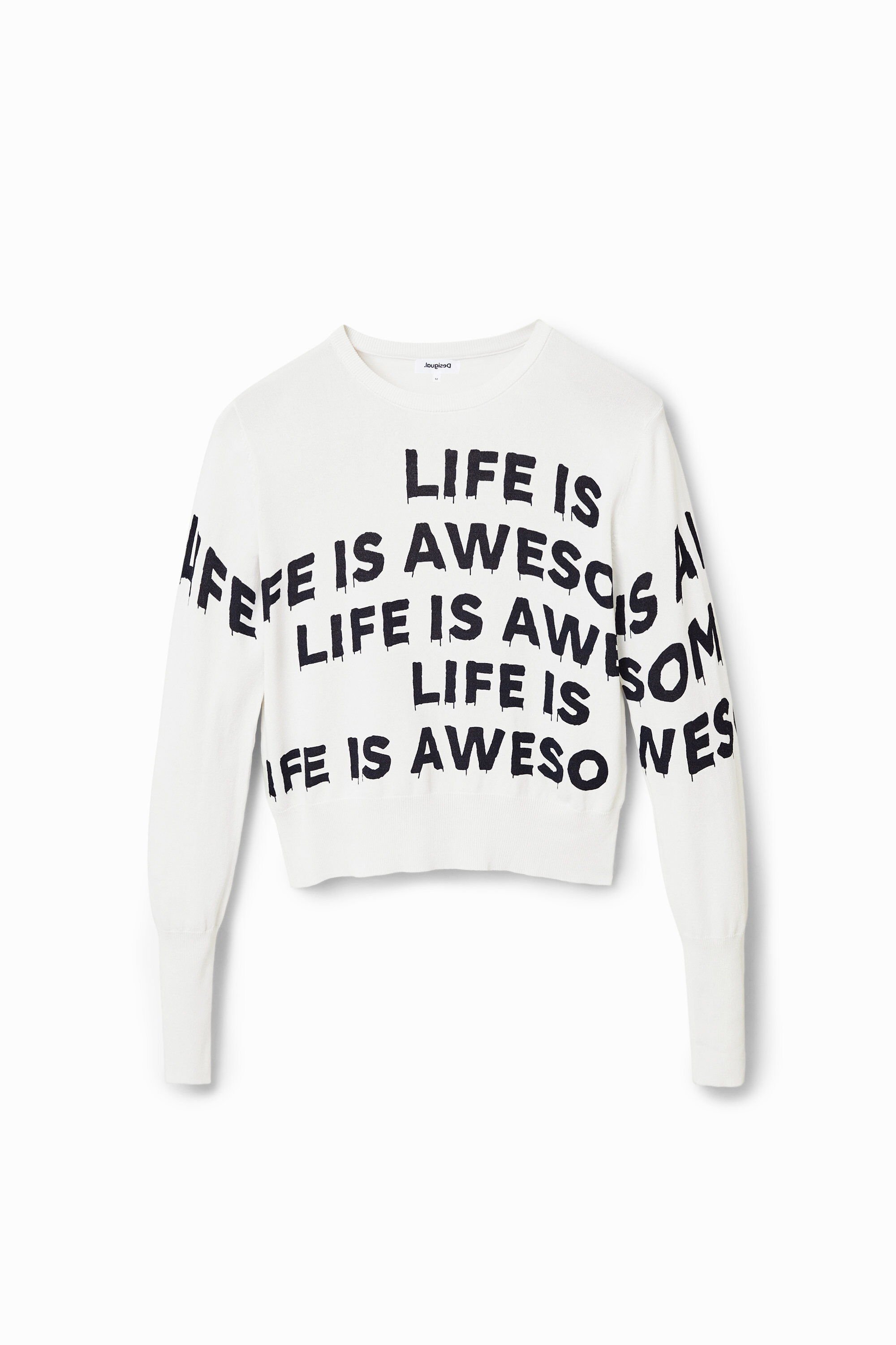 Jersey "Life is awesome" Desigual para Hombre Jersey "Life is awesome" Desigual para Hombre