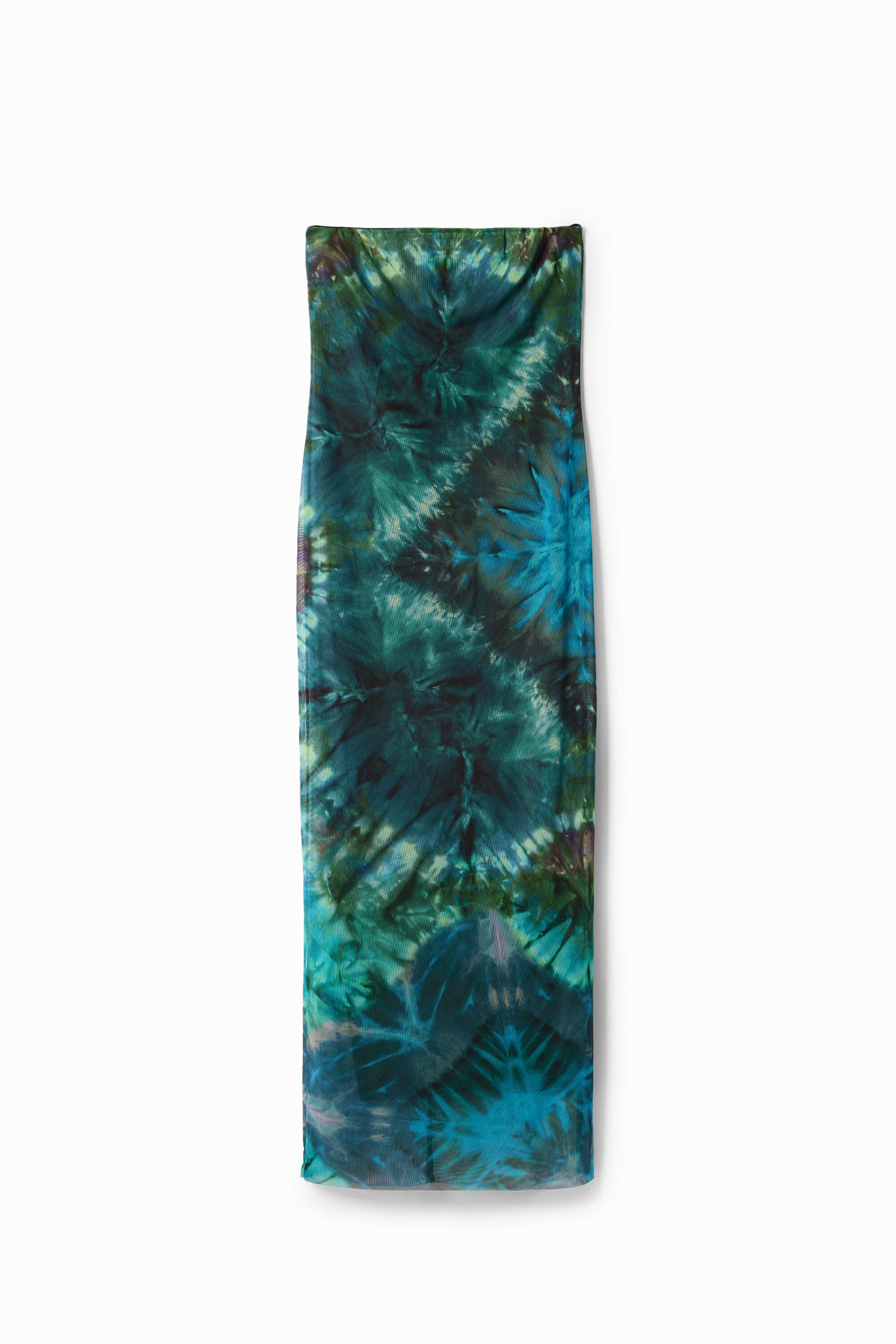 Vestido de tubo con estampado de flores frías Desigual para mujer