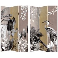 Biombo Decorativo Canva Garzas 120x3x180 cm