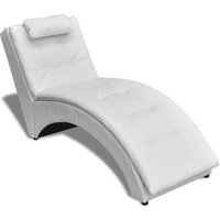 Diván con almohada de cuero sintético