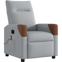 Sillón Reclinable De Masaje De Tela Vidaxl