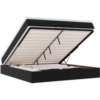 Estructura Cama Otomana Colchón Cuero Sintético 180x200cm