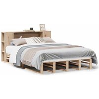 Cama con Estantería 140x200 Cm Madera Maciza