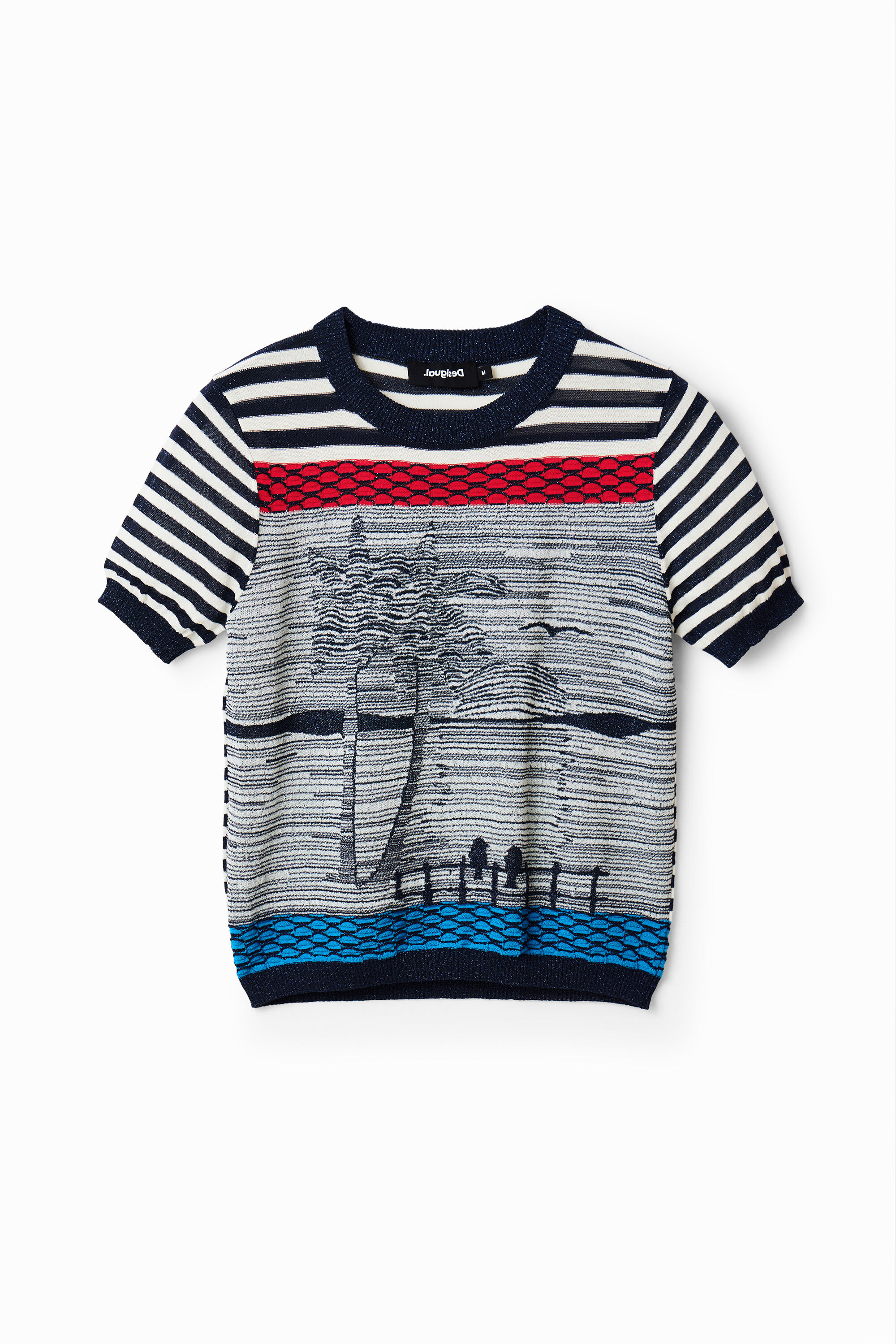 Camiseta de punto marinera Desigual para hombre