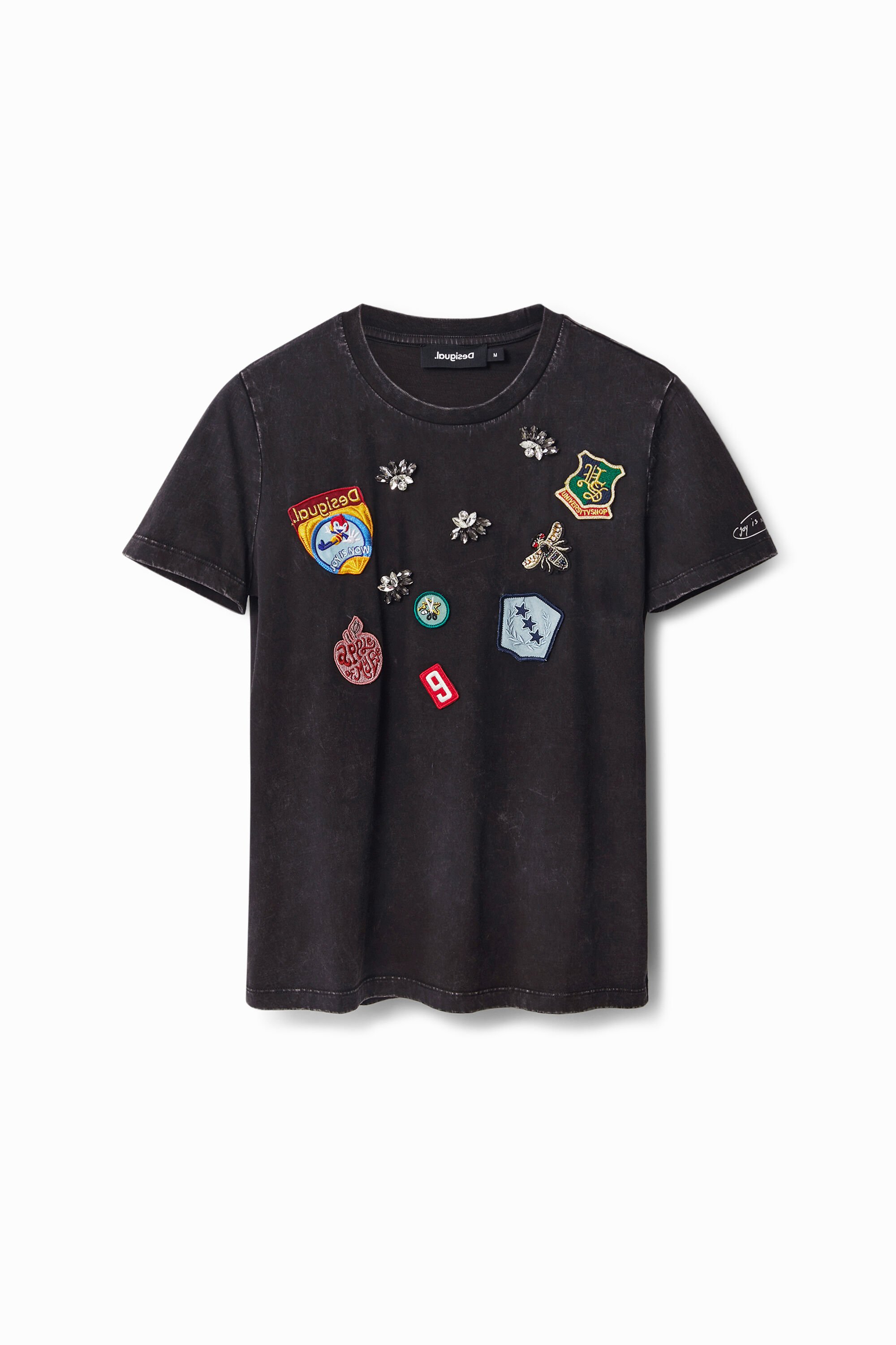 Camiseta "Patches College" Desigual para Hombre
