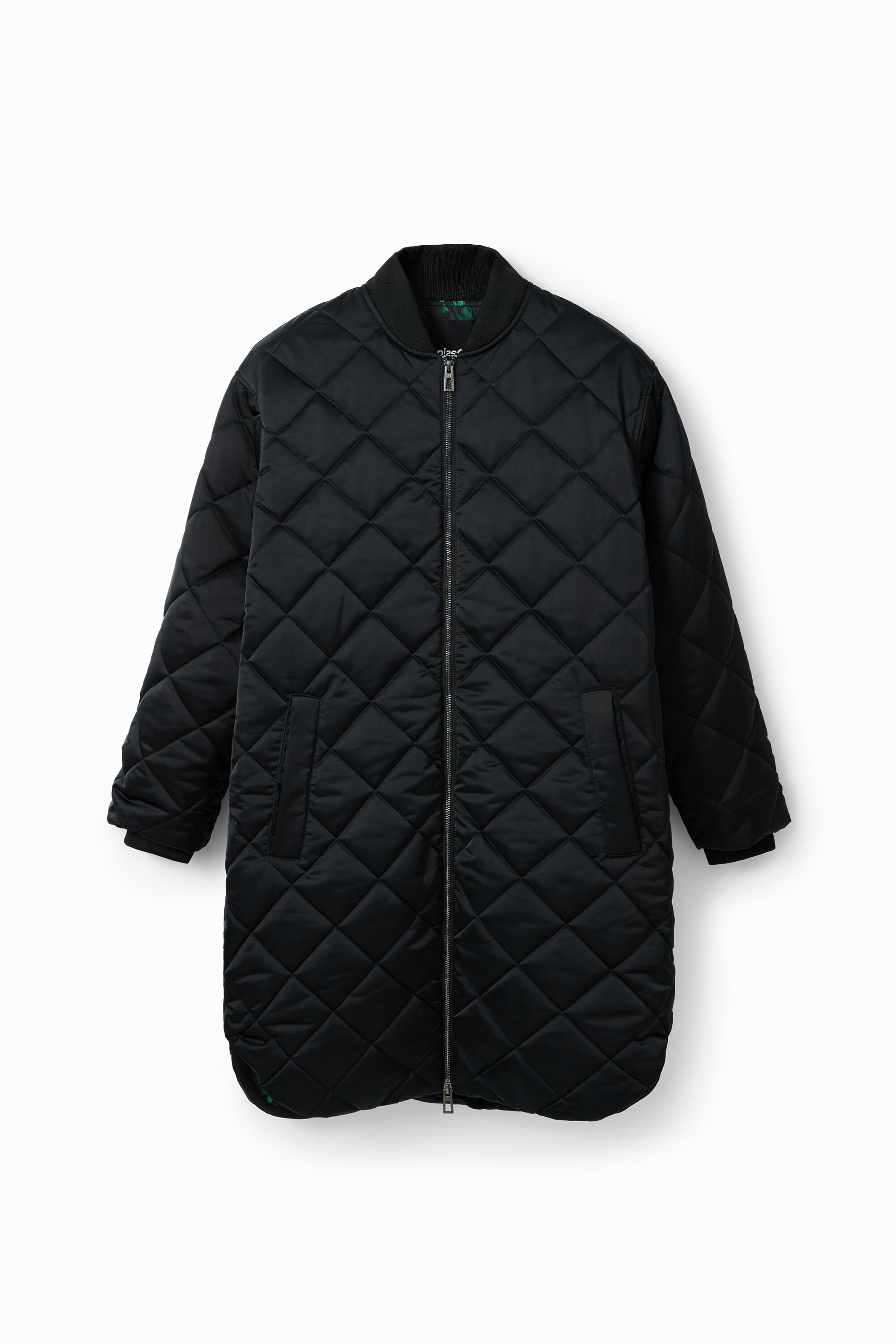 Chaqueta Bomber Acolchada Larga Hombre