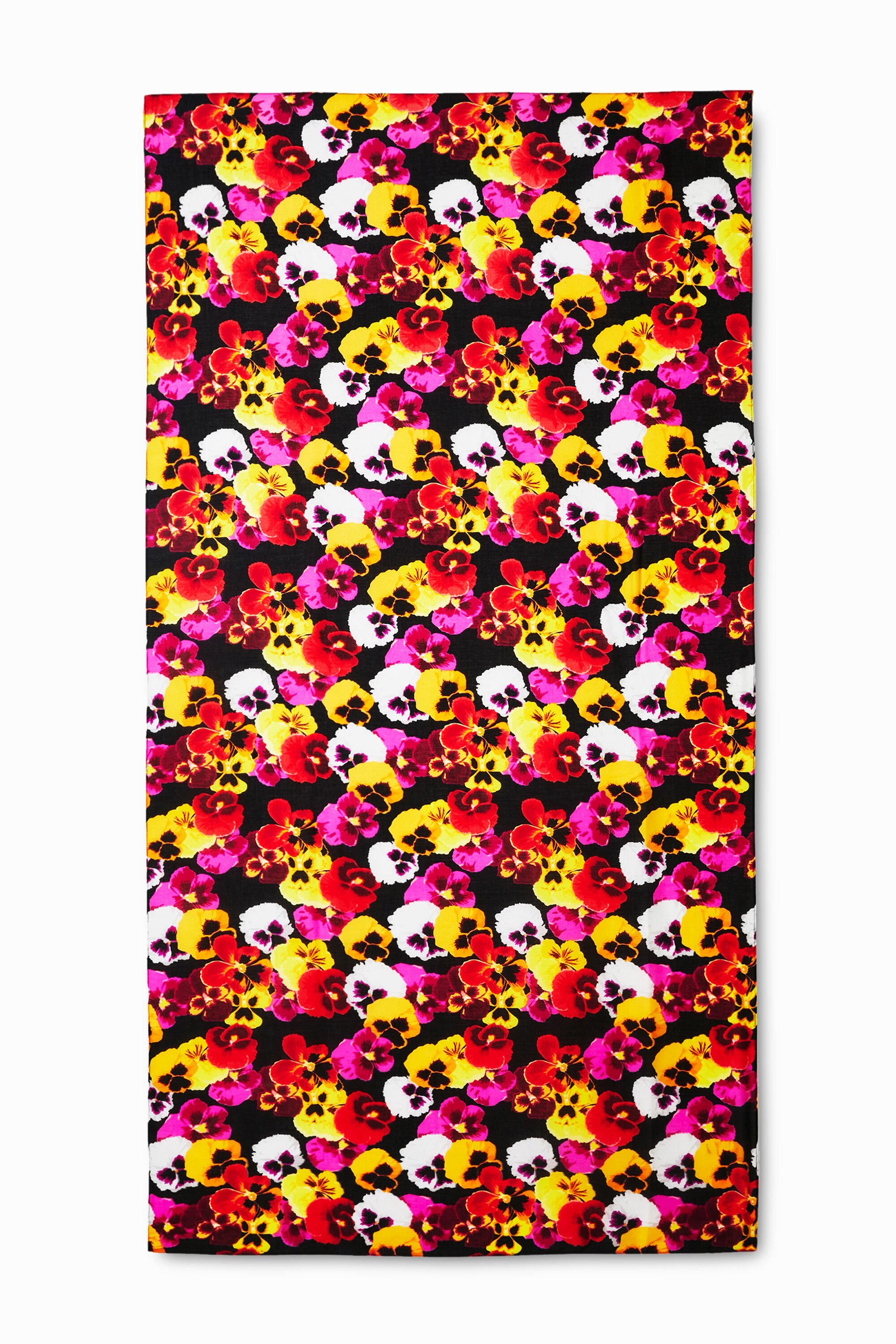 Pañuelo Desigual Rectangular Estampado Floral para Mujer