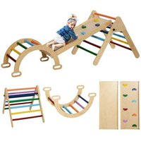 Triángulo de Escalada de Madera 5 en 1 Aiyaplay