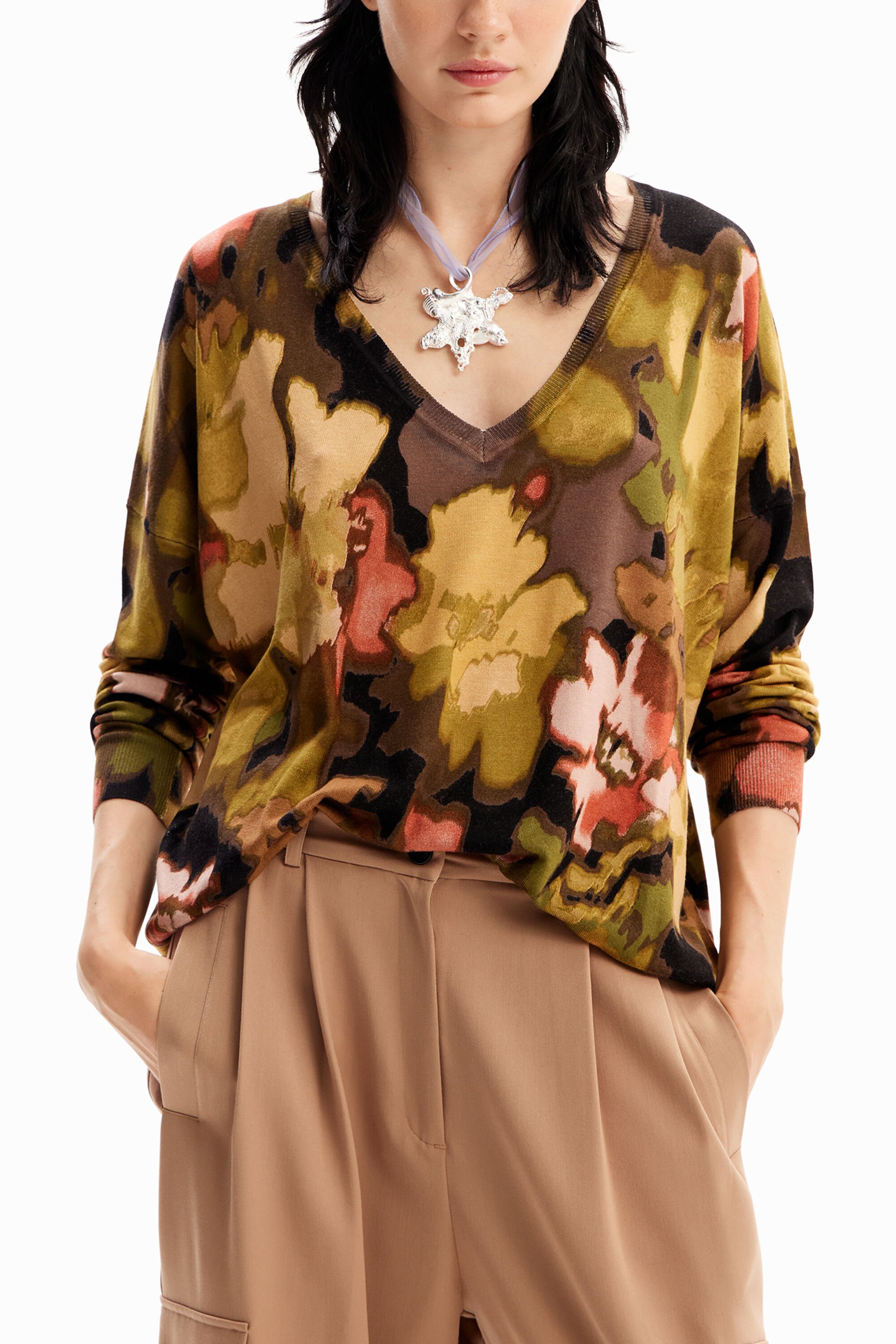 Jersey Desigual Camuflaje Oversize