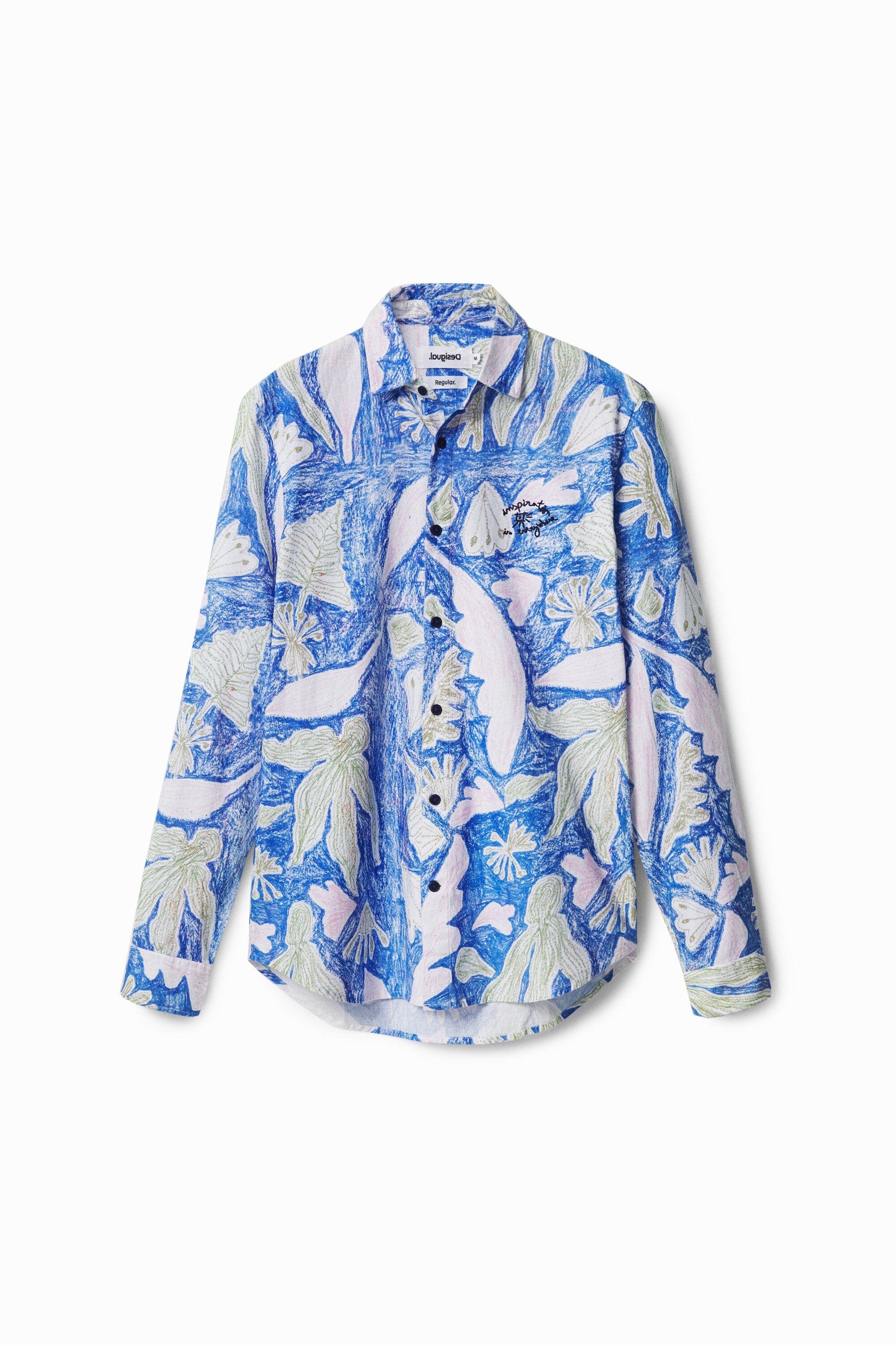 Camisa manga larga tropical de hombre Desigual