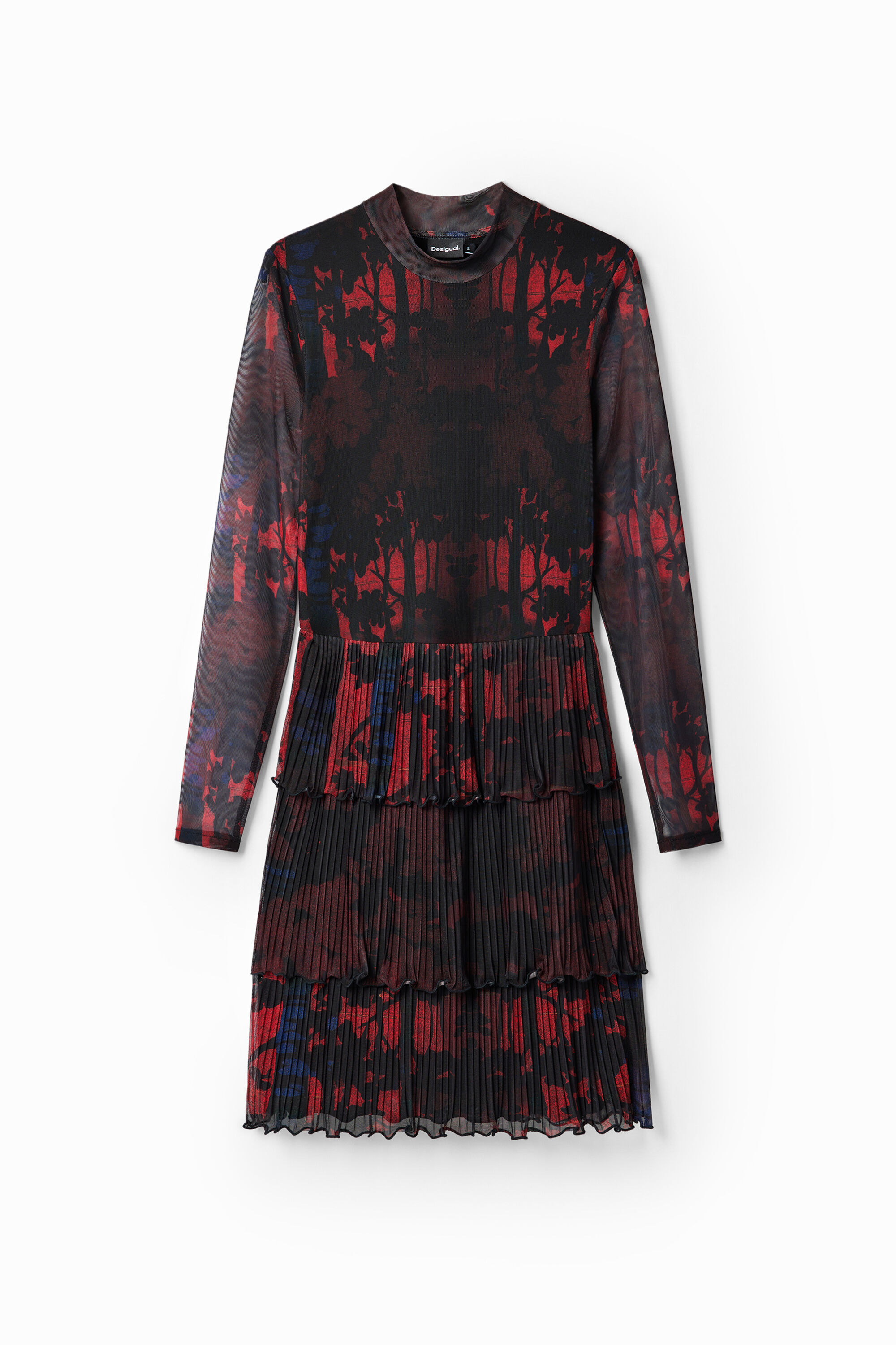 Vestido corto plisado Desigual M. Christian Lacroix