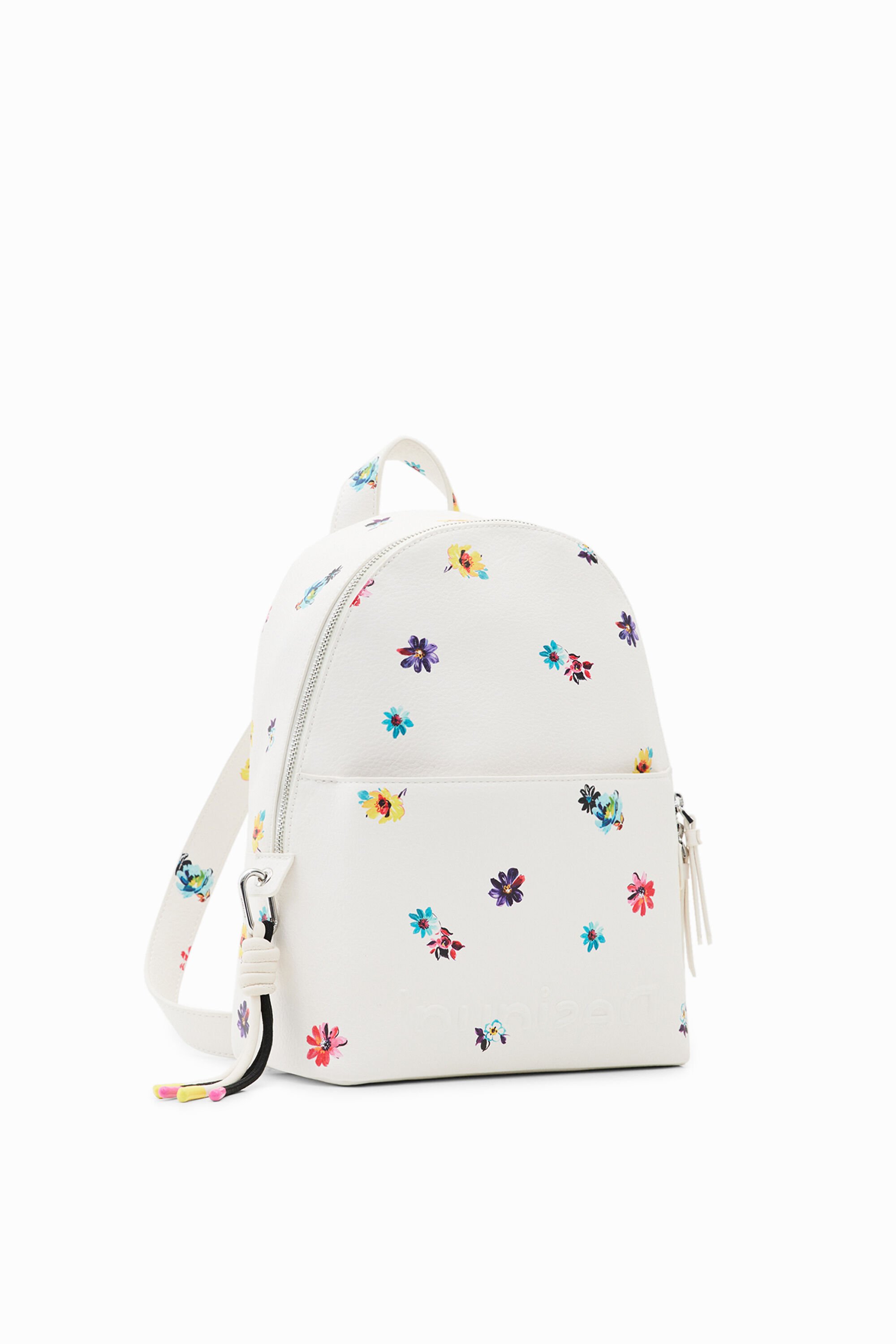 Mochila Desigual pequeña flores