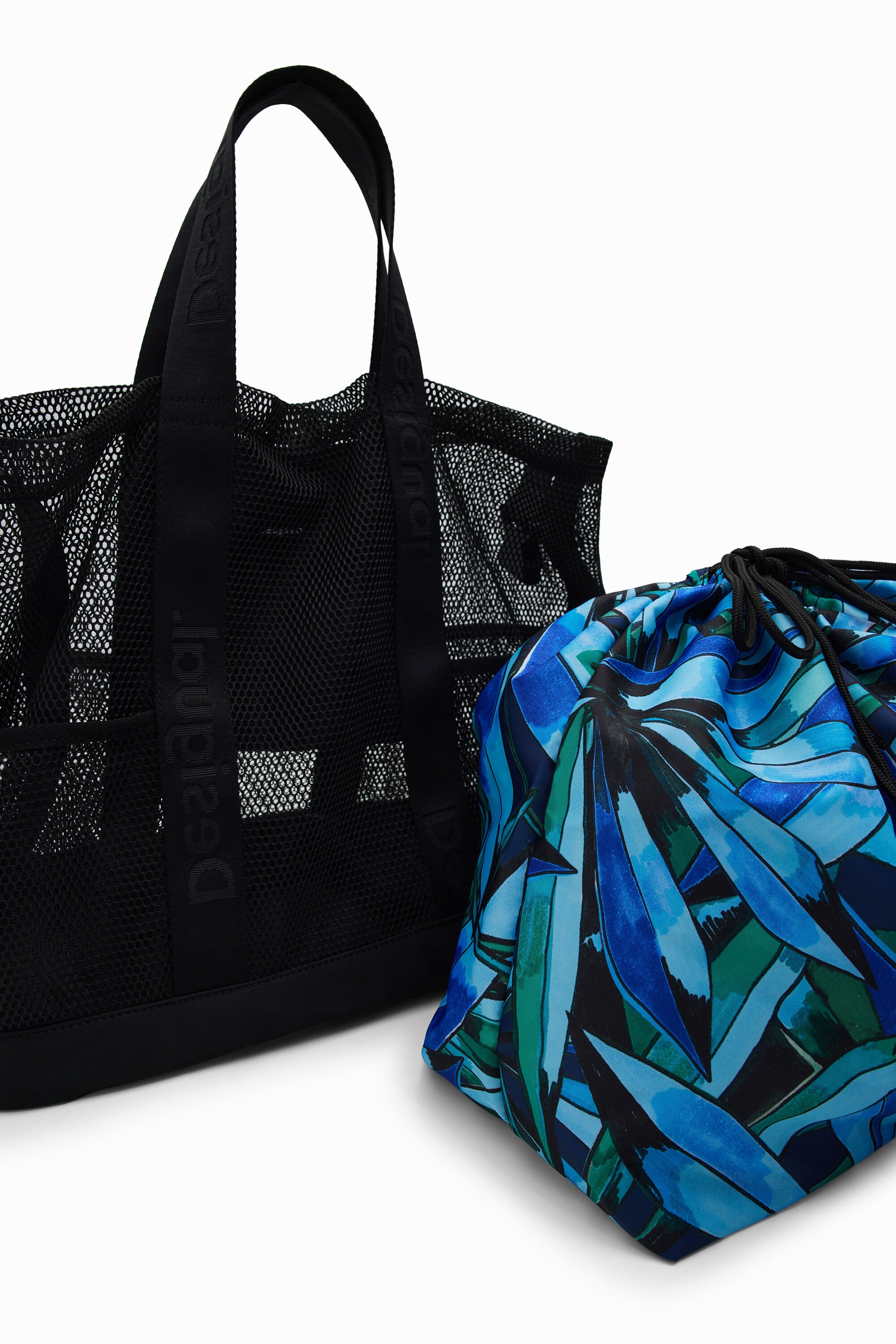 Bolso Shopper Desigual Rejilla Grande para Mujer