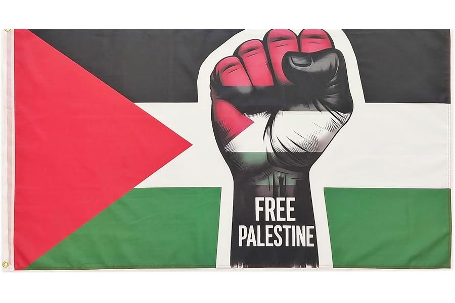 Bandera de Palestina Grande 150cm x 90cm Bandera de Palestina Grande 150cm x 90cm