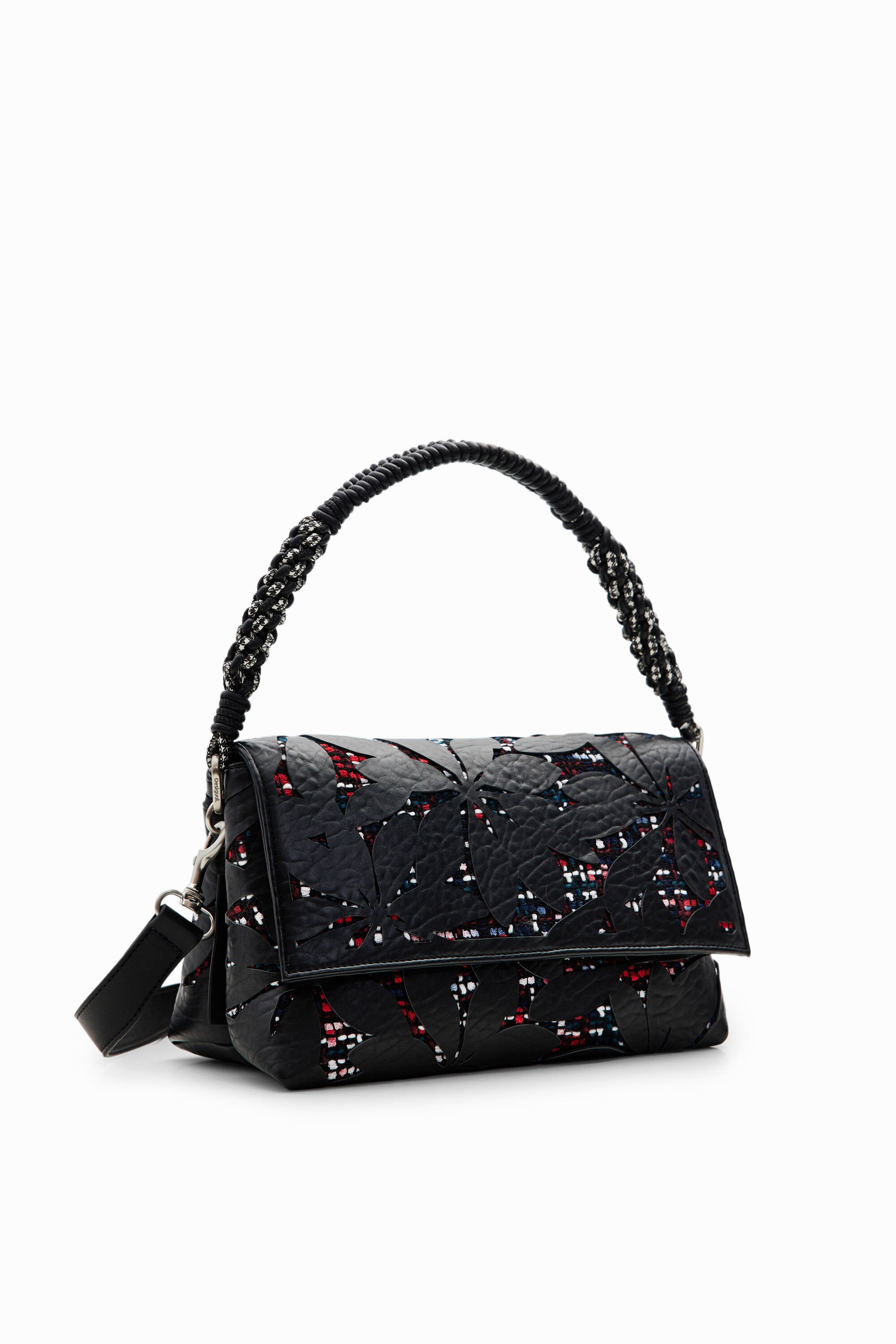 Desigual""""""Bolso Bandolera Mediano Flores Troqueladas Desigual""""""Bolso Bandolera Mediano Flores Troqueladas