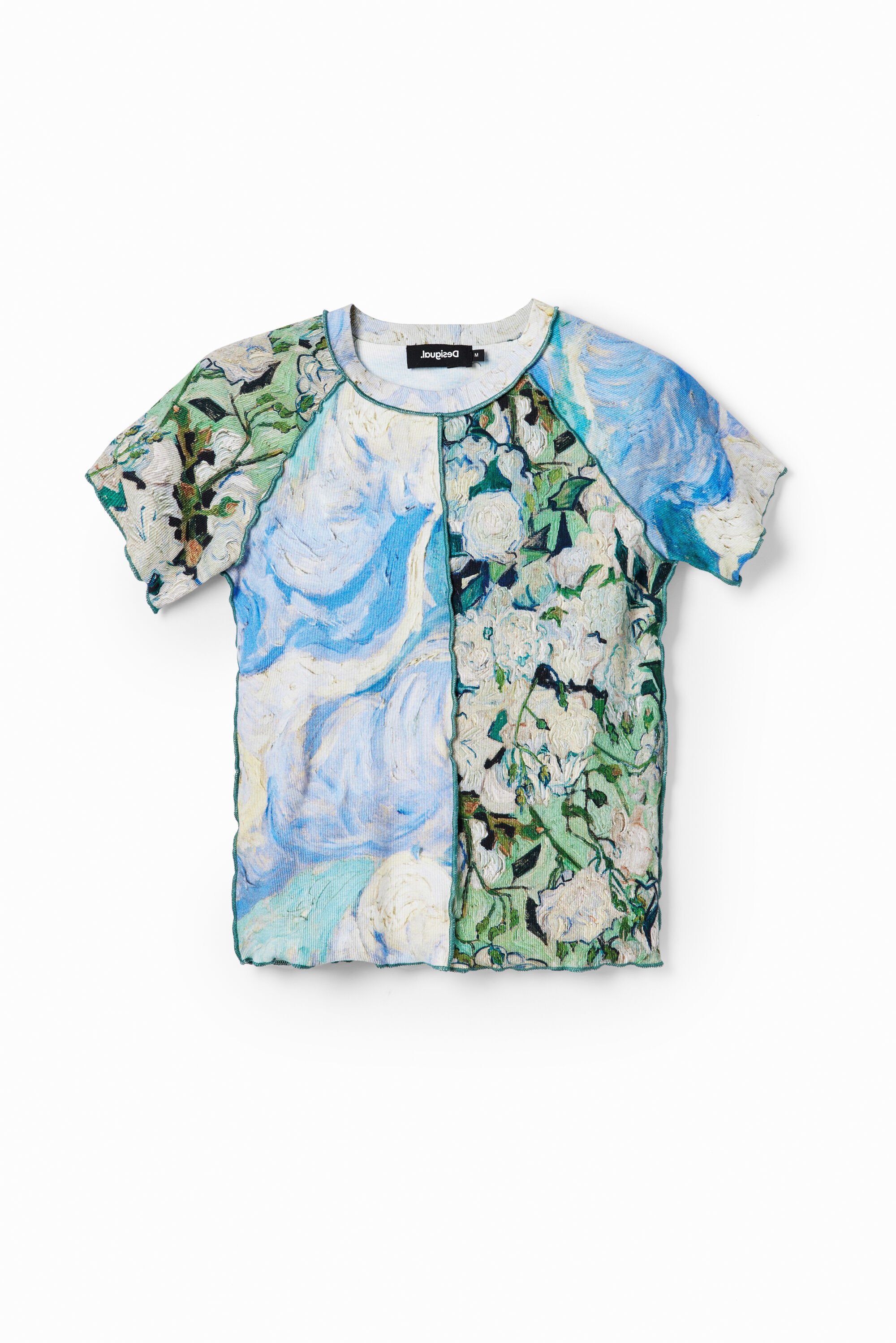 Camiseta Desigual Slim Manga Corta Pintura Fe Camiseta Desigual Slim Manga Corta Pintura Fe