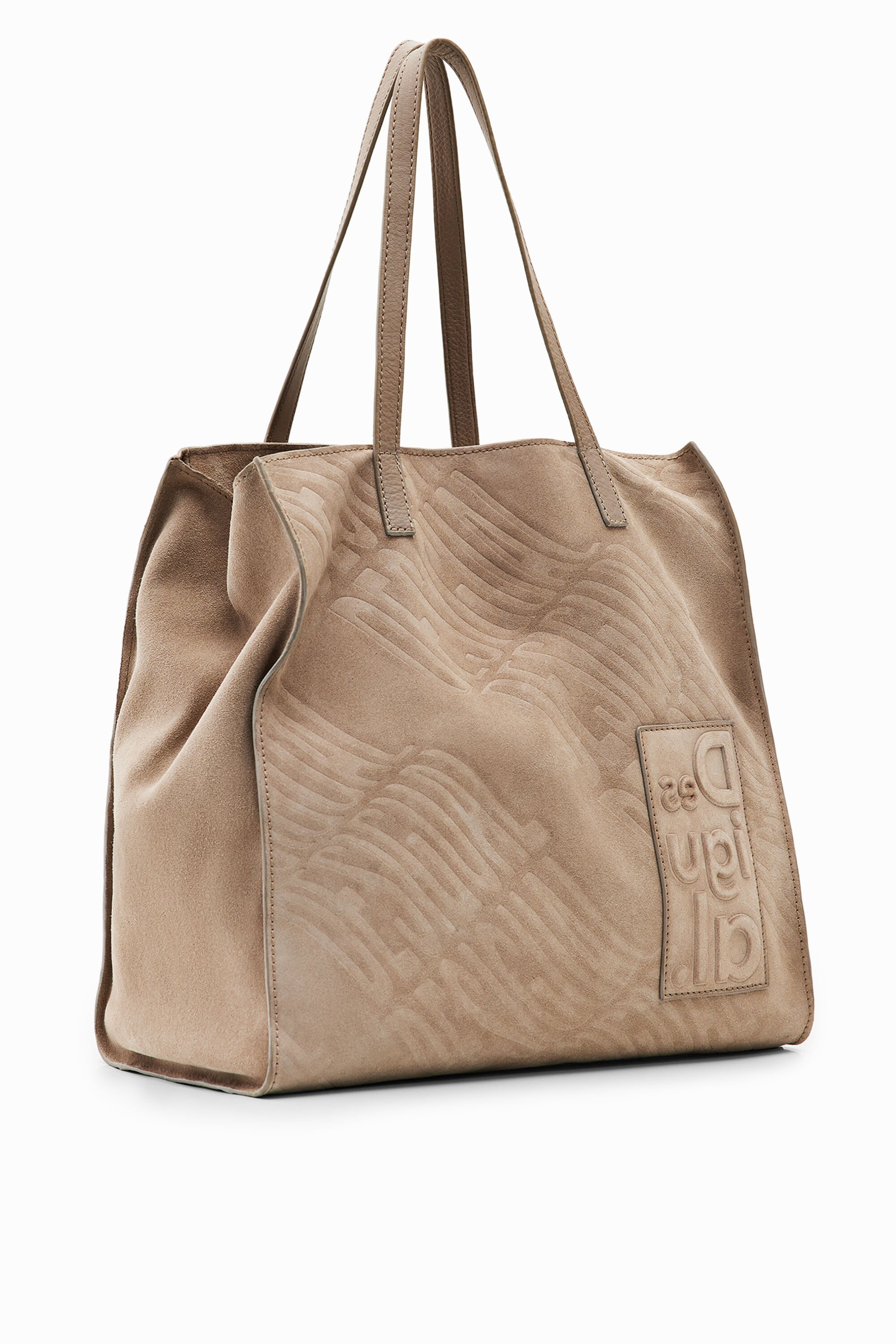 Bolso grande de piel Desigual con logo Bolso grande de piel Desigual con logo