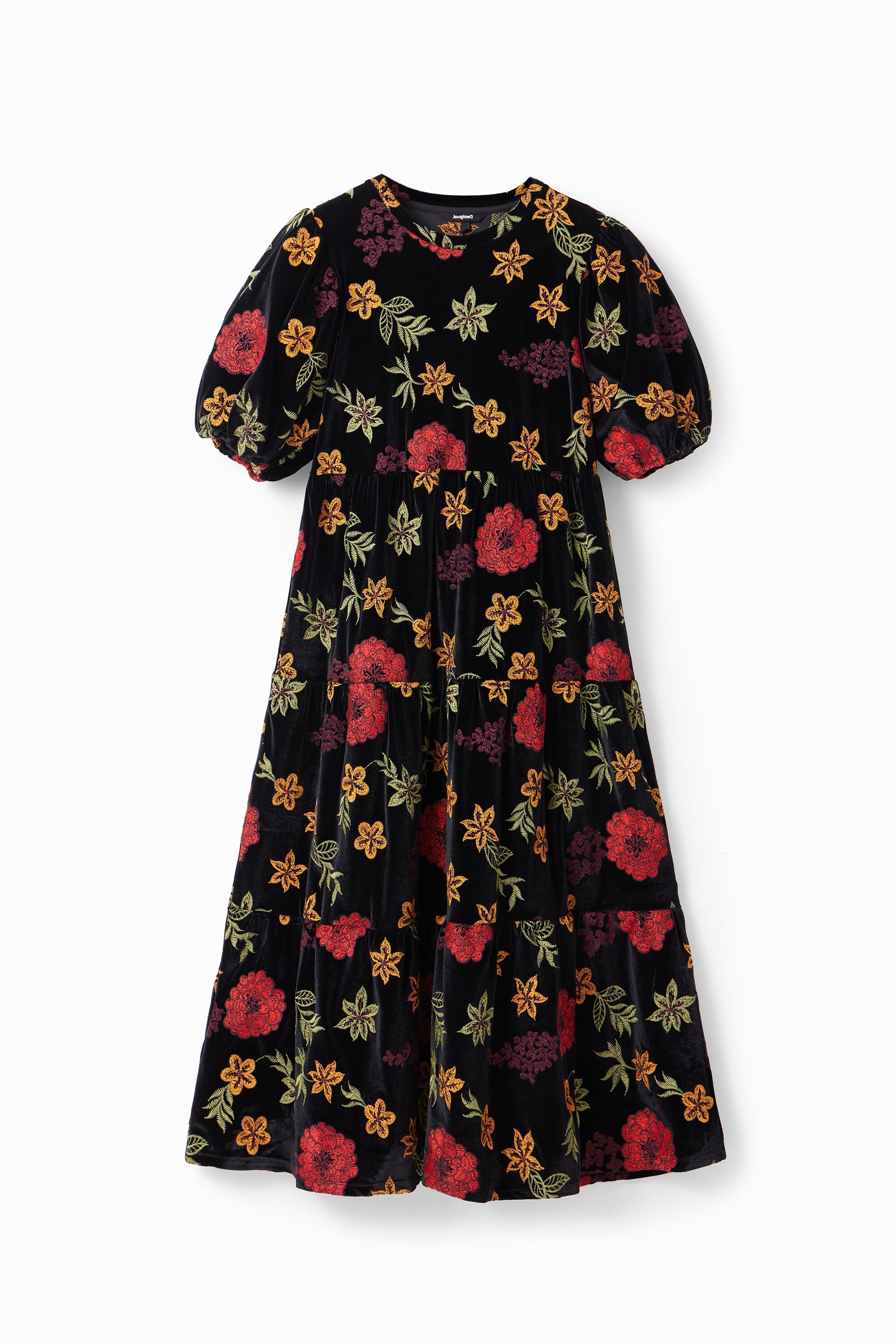 Vestido midi evasé floral fehombre Vestido midi evasé floral fehombre
