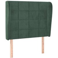 Cabecero de Terciopelo con Orejas 93x23x118/128 Cm