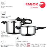 Olla a Presión Fagor Duo 6+4L Inox