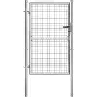 Puerta de Jardín de Acero Galvanizado 105x175 Cm