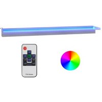 Fuente Vidaxl Cascada con LED RGB Acero Inoxidable 108 cm