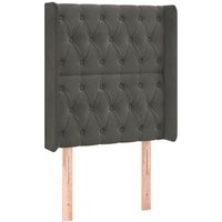 Cabecero De Terciopelo Con Orejas 83x16x118/128 Cm