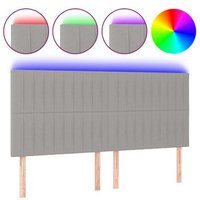Cabecero de tela con luces LED