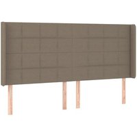 Cabecero con orejas de tela 163x16x118/128 cm