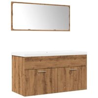 Juego de Muebles de Baño de 3 Piezas