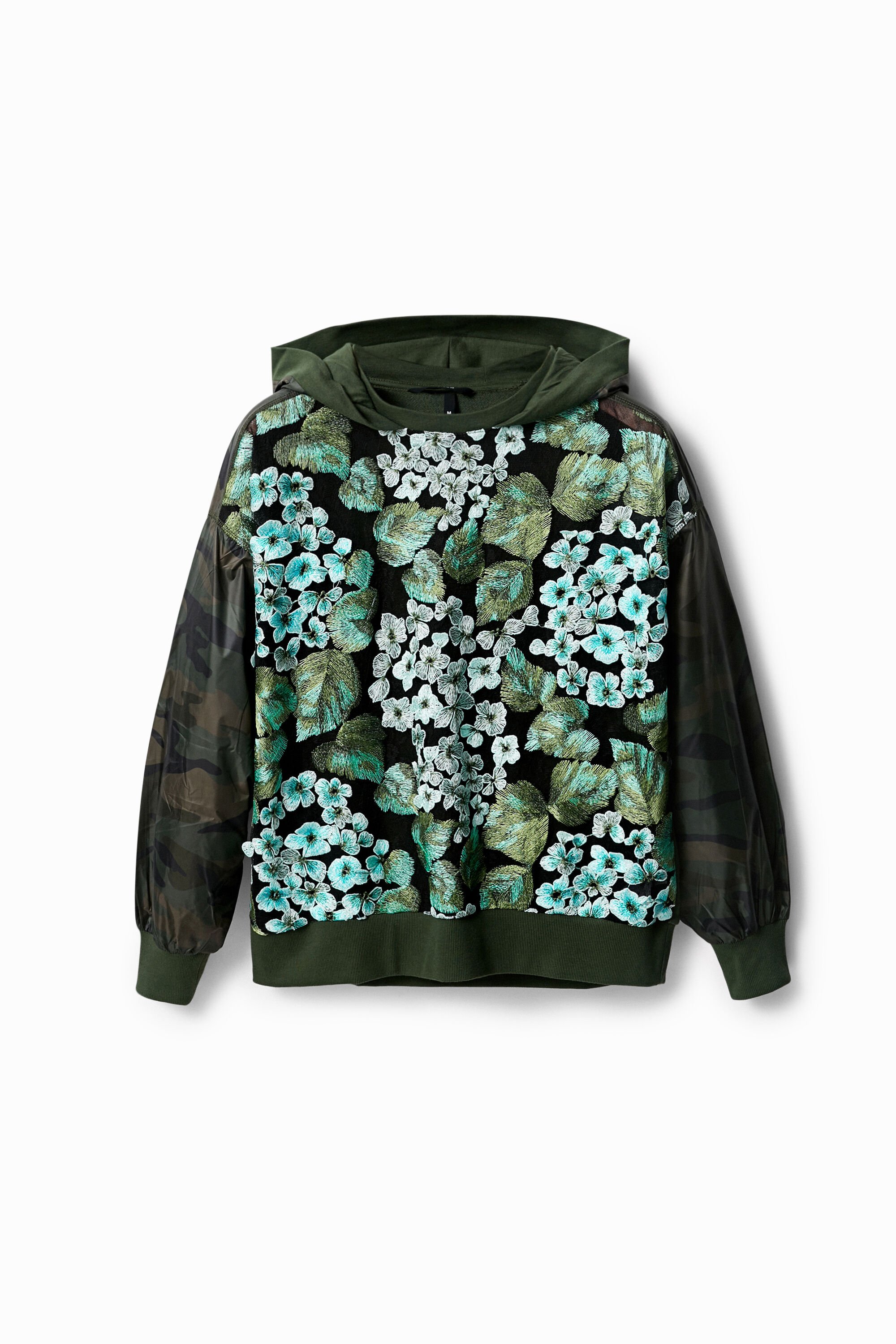 Sudadera flores oversize Desigual hombre