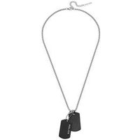 Collar De Acero Negro Para Hombre