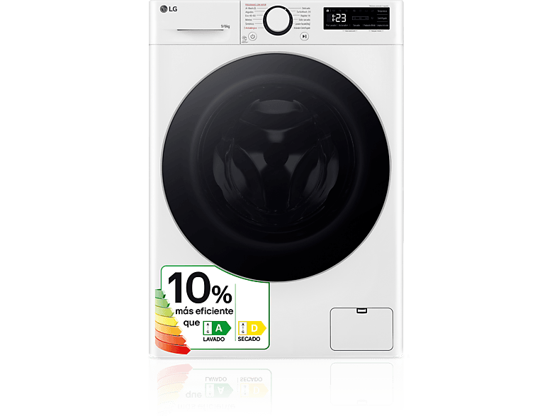Lavadora secadora LG F4DR6009A1W Serie 600 9kg/6kg 1400rpm