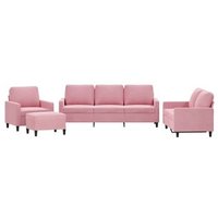 Juego de Sofás con Cojines 4 Piezas