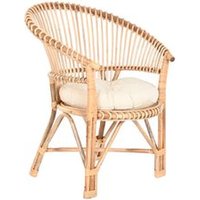 Silla Bambú Ratan Natural 69x66x85cm Silla Bambú Ratan Natural 69x66x85cm