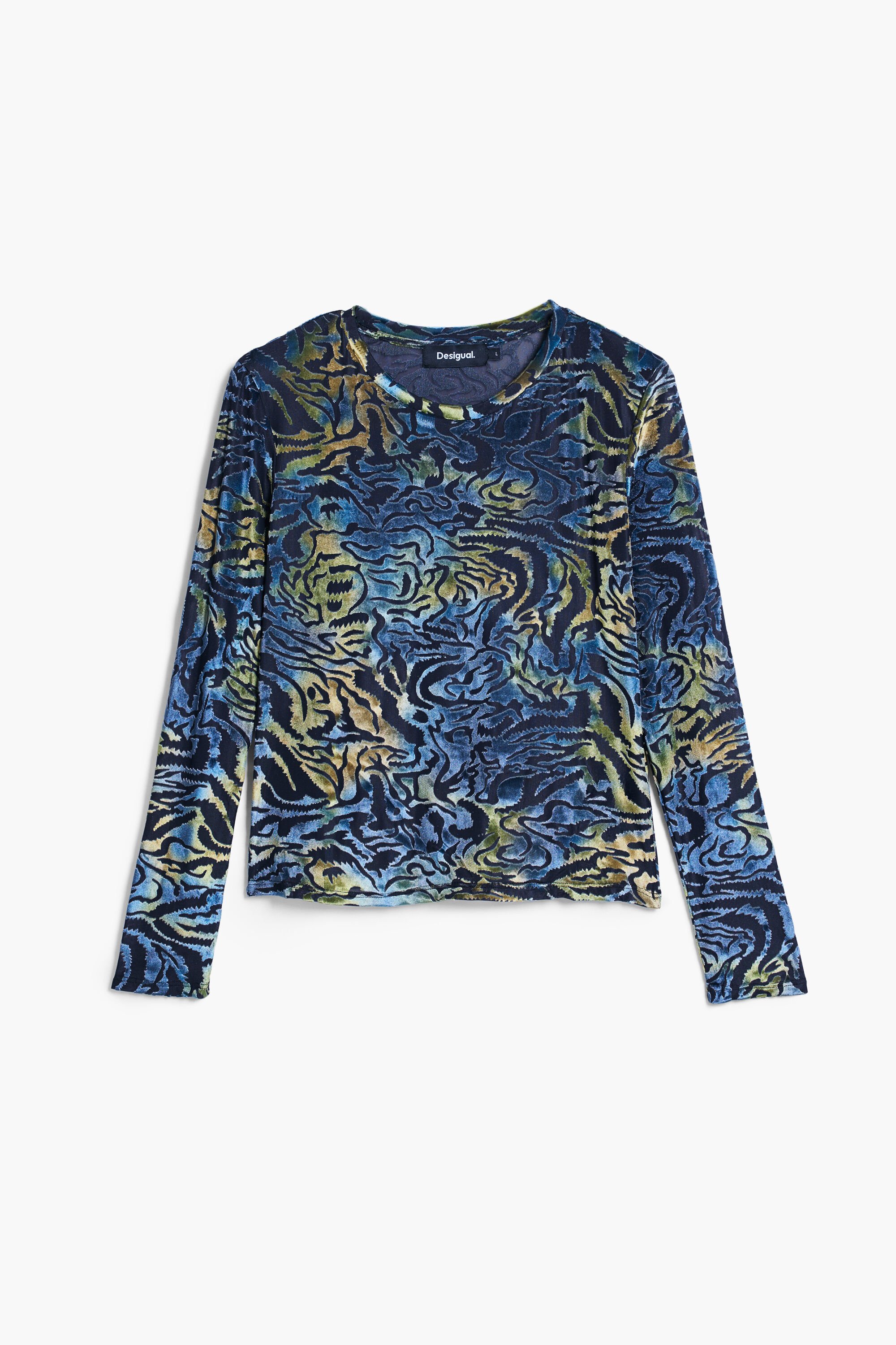 Camiseta Desigual textura velvet fehombre Camiseta Desigual textura velvet fehombre