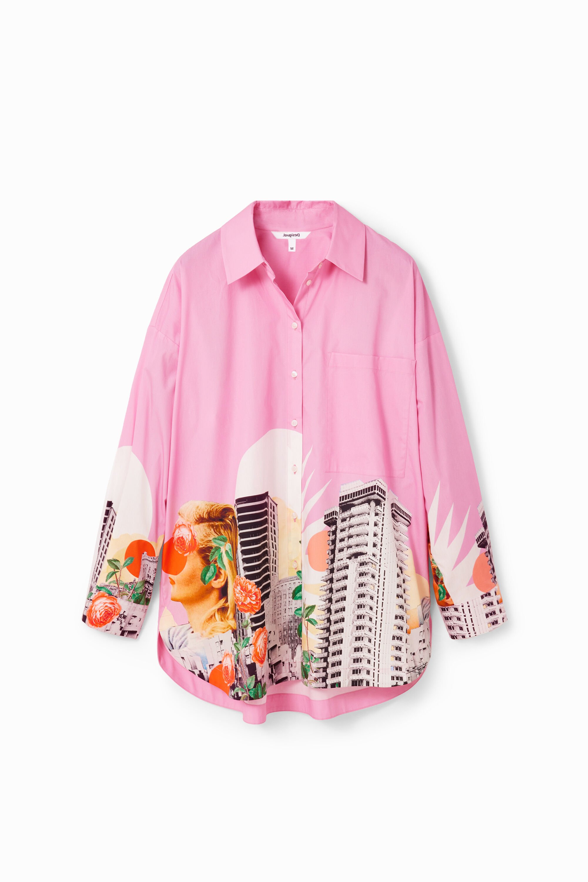 Camisa Desigual Oversize Collage Camisa Desigual Oversize Collage