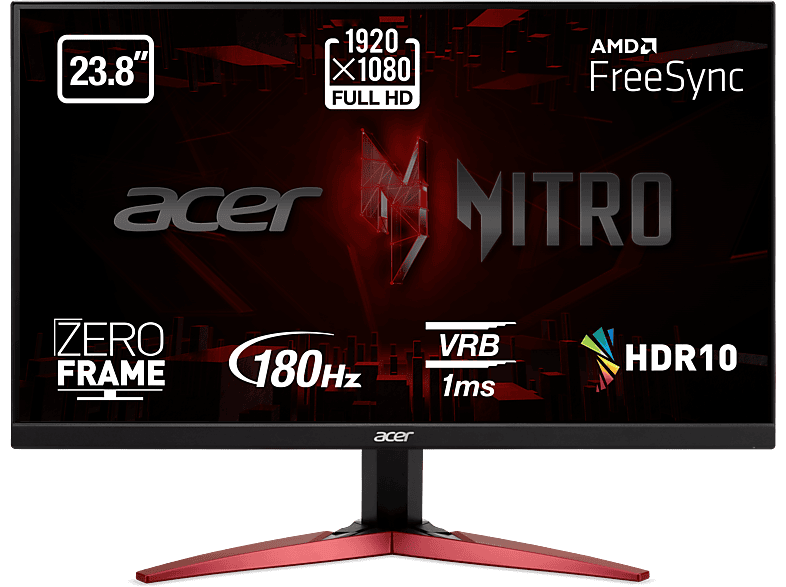 Monitor Gaming Acer Nitro KG241YS3 23.8" FHD 180Hz Monitor Gaming Acer Nitro KG241YS3 23.8" FHD 180Hz