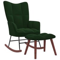 Sillón Balancín Relax con Reposapiés Terciopelo